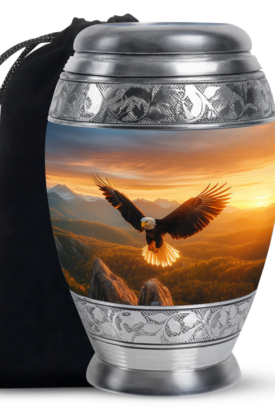 Flying Eagle Memorial Ashes Urn for Cremation - Urn For Ground Burial