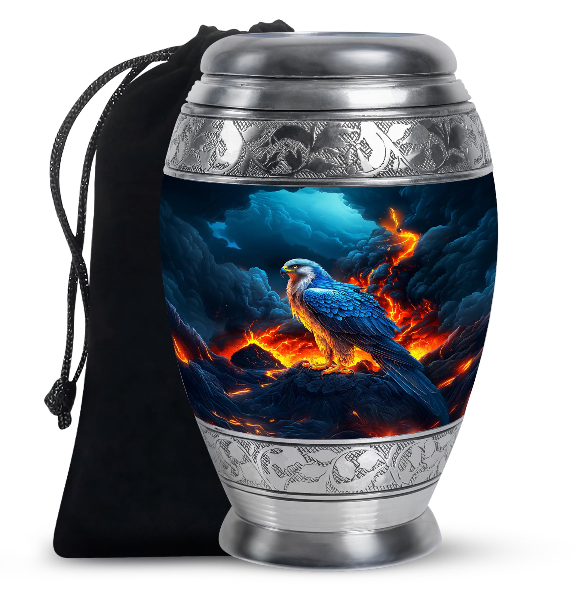 Volcano Mountain Funeral Urn - Engle Cremation Urn For Dad
