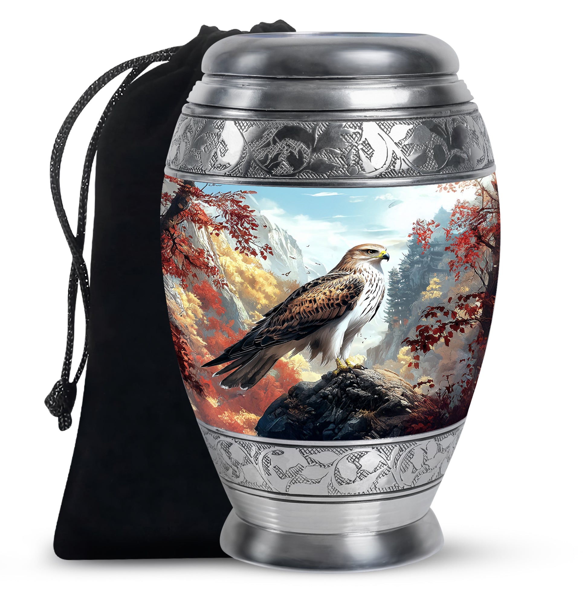 Eagle Mountain Cremation Urn - Nature Memorial Urn For Adult Ashes
