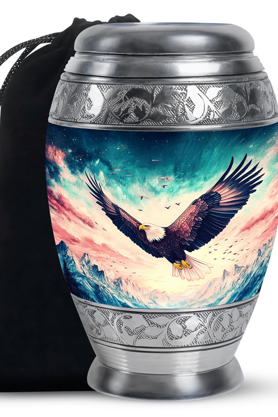 Wildlife Eagle Funeral Urn - Artistic Memorial Urn For Male & Female