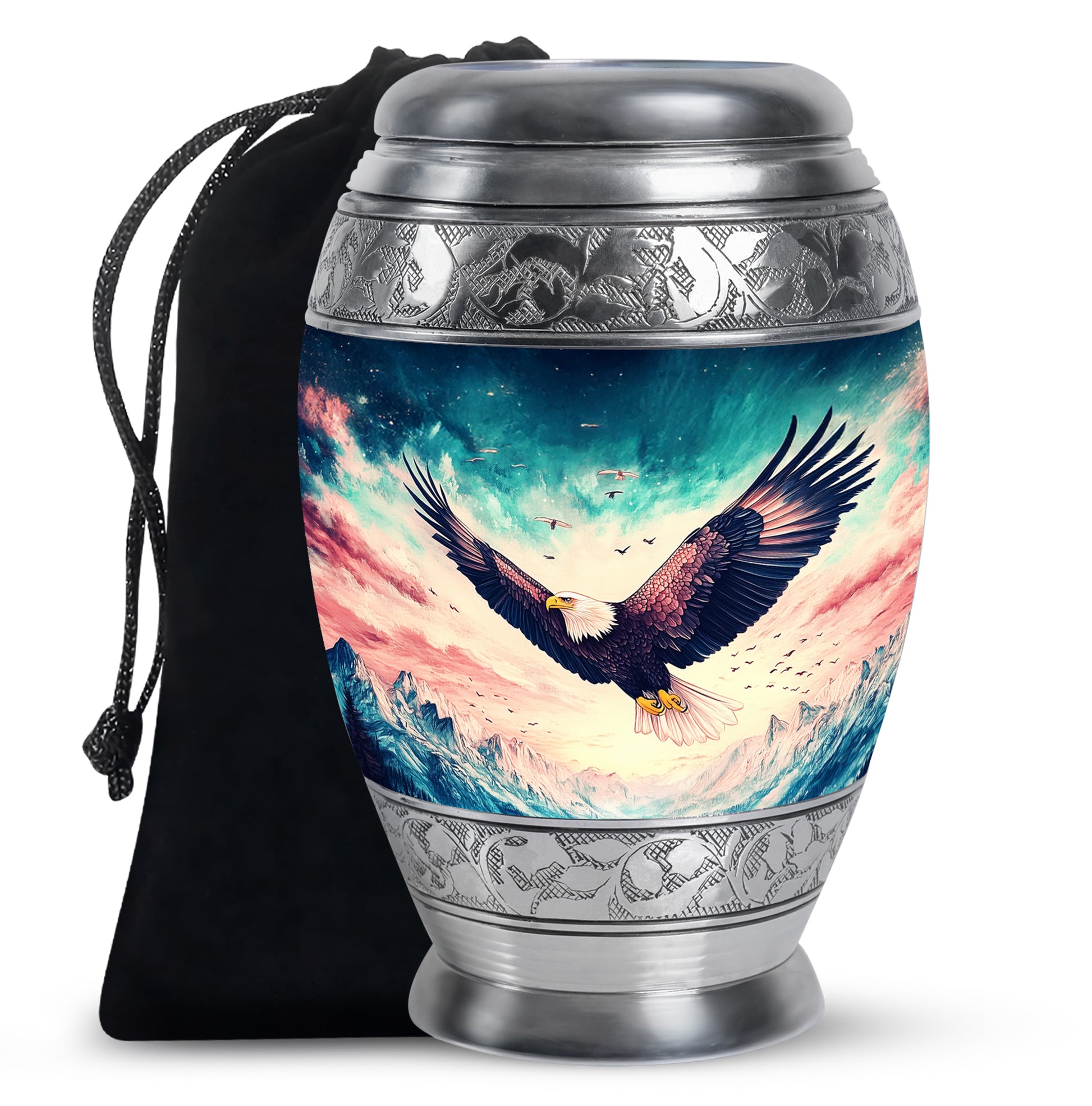 Wildlife Eagle Funeral Urn - Artistic Memorial Urn For Male & Female