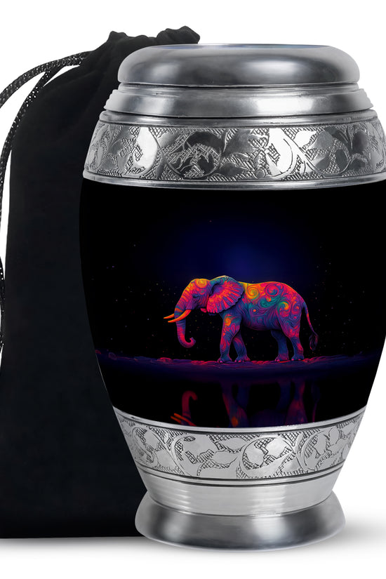 Colorful Elephant Urn – Artistic Cremation Urn For Loved Ones