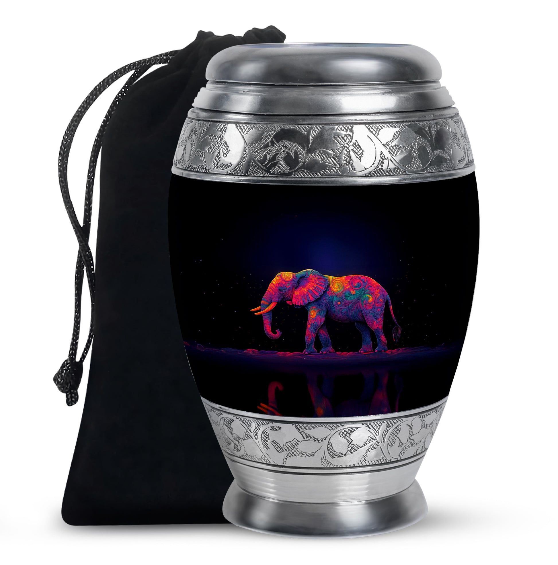 Colorful Elephant Urn – Artistic Cremation Urn For Loved Ones