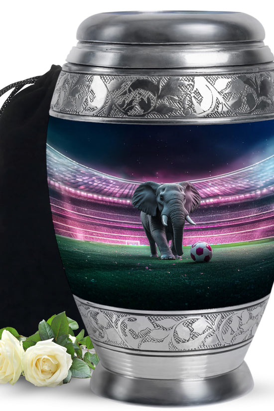 Elephant in Stadium Creamation Urn – Football Memorial Urn For Adult Ashes