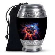 Black Guitar Funeral Urn - Unique Decor Memorial Containers For Ashes