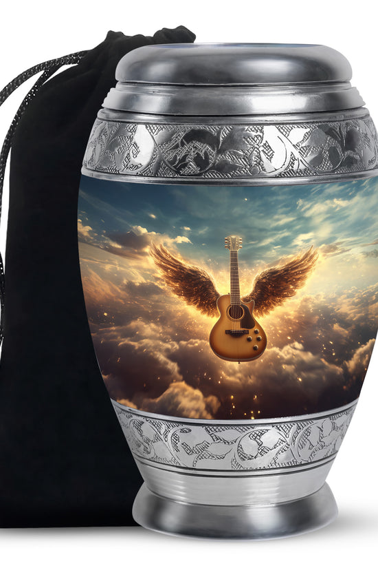 Beautiful Guitar Cremation Urn - A Peaceful Tribute Urn For Music Lovers