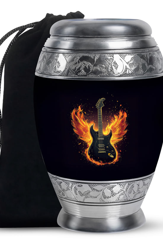 Firewings Guitar Urn - Beautifully Handcrafted Cremation Urn For Ashes
