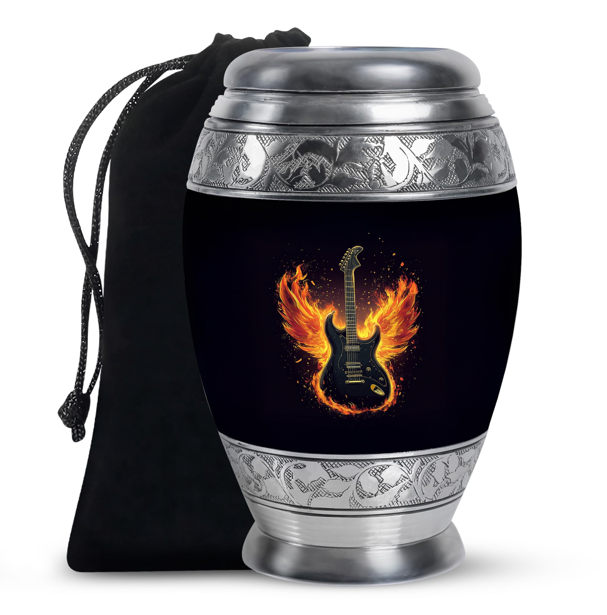 Firewings Guitar Urn - Beautifully Handcrafted Cremation Urn For Ashes