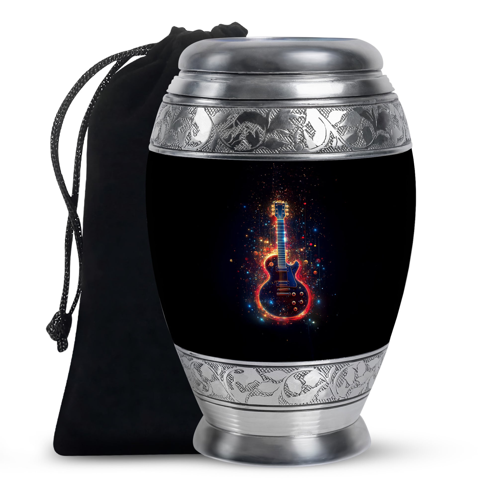 Heavenly Guitar Tribute Urn - Memories Urn For Adults