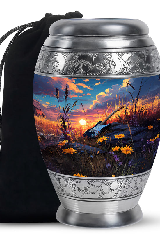 Peaceful Guitar Cremation Urn - Musical Tribute Urn For Loved Ones