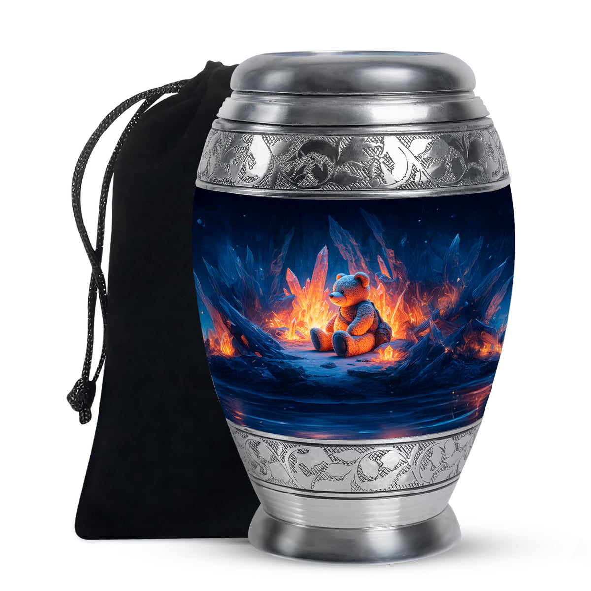 Teddy Bear Memorial Urn - Child Keepsake Cremation Urn Adult For Ashes