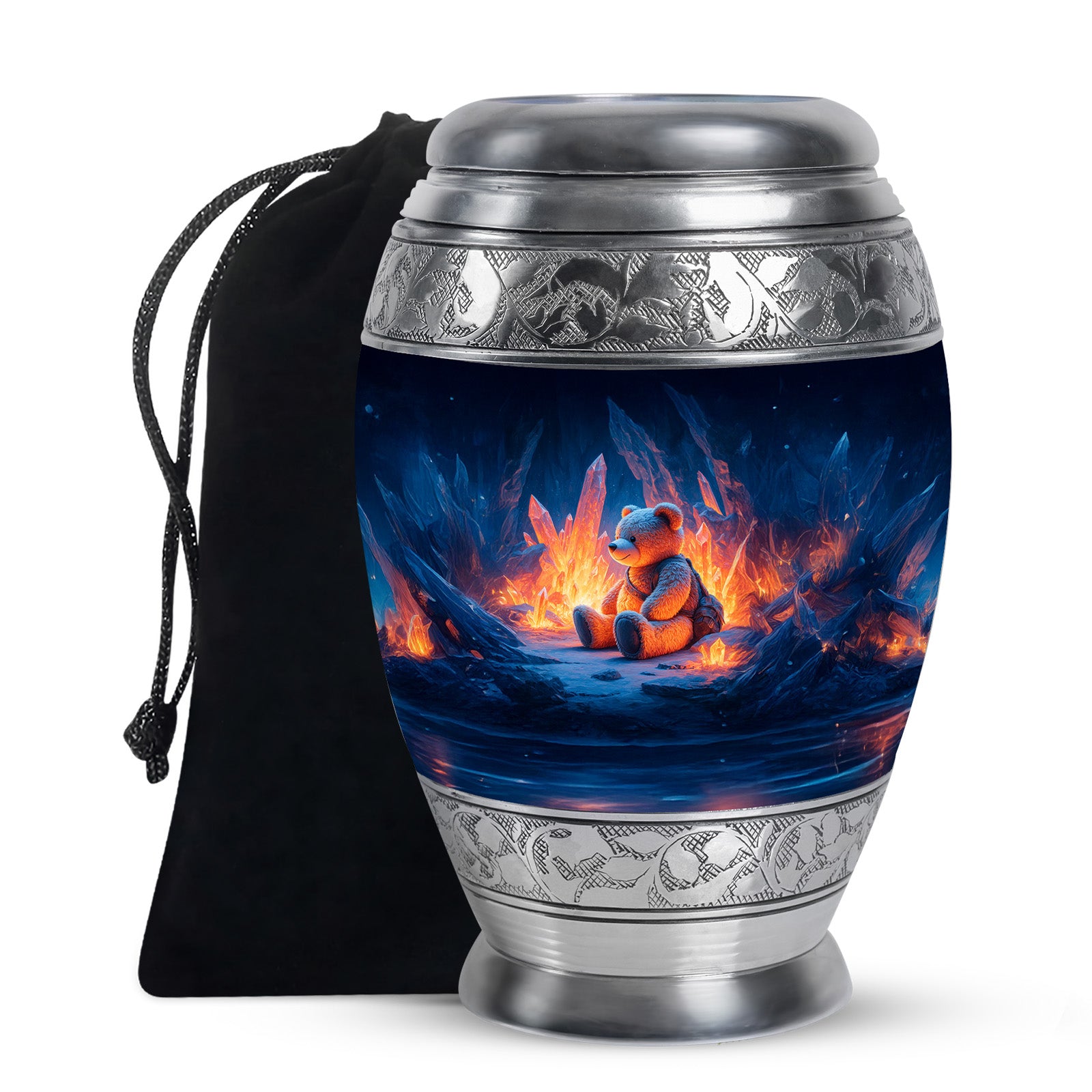 Teddy Bear Memorial Urn - Child Keepsake Cremation Urn Adult For Ashes