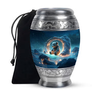 Cute Teddy Bear Memorial Urn - Funeral Urn For Human Ashes