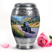 Blue Bike Cremation Urns - Imperial Tribute 10-inch, 200 cu in - Karyliz