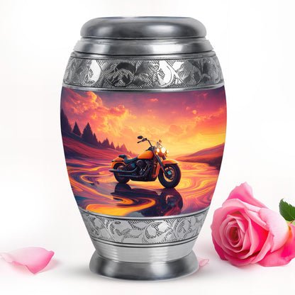 Personalized Elegant Bike Cremation Urns - Pink 10-inch, 200 cu in - Karyliz