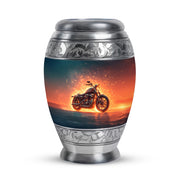 Personalized Blue Bike Cremation Urns for Ashes - Transcendent 10-inch - Karyliz