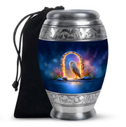 Peaceful Owl Funeral Urn - Glowing Memorial Urn For Adult Ashes