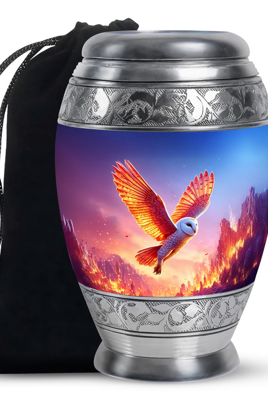 Flying Owl Cremation Urn - Cremation Urn For Human Ashes