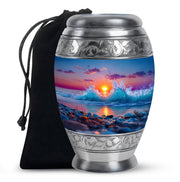 Ocean Wave Memorial Urn - Sunset Beach Cremation Urn For Human Ashes