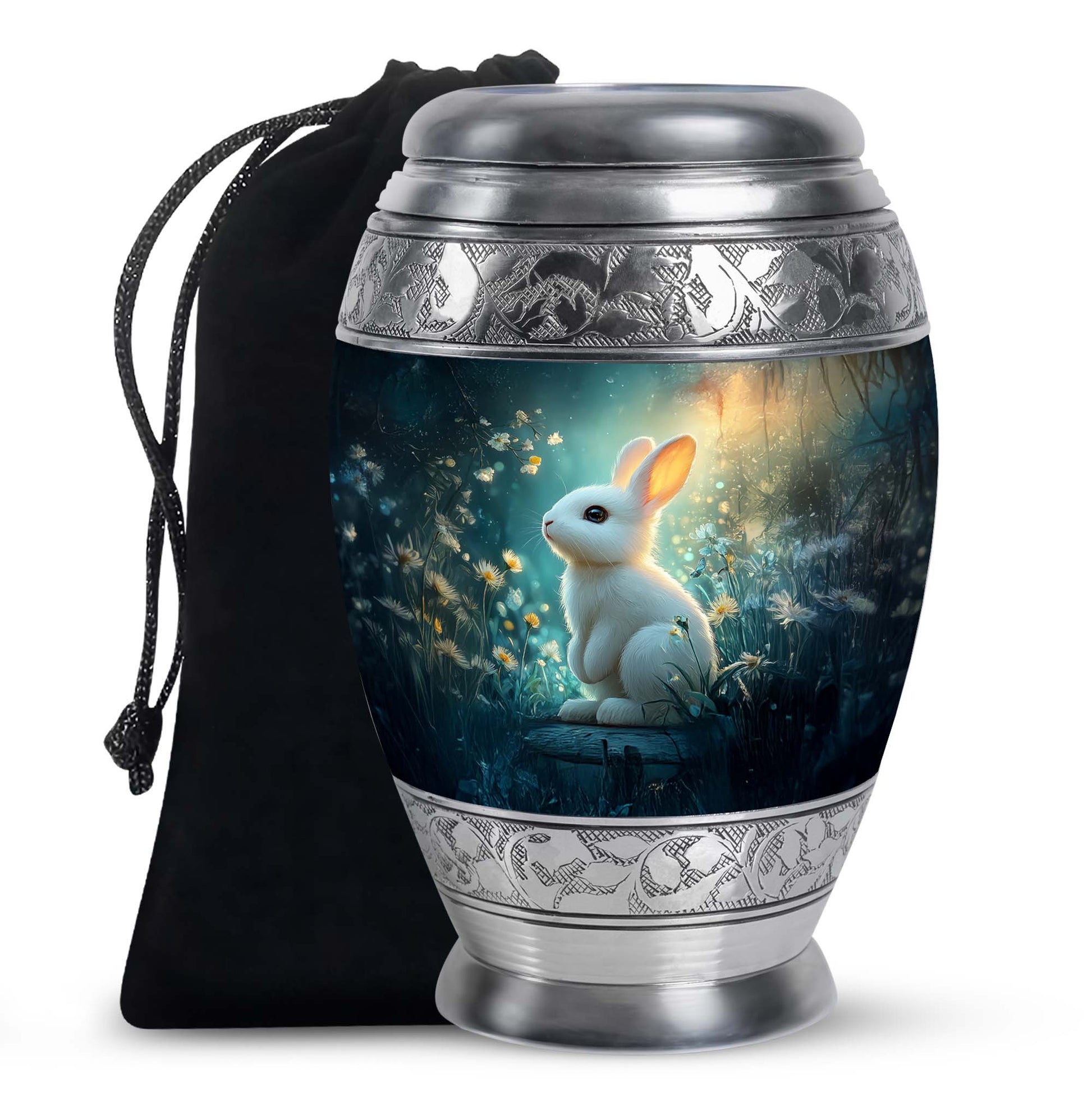 Cute Rabbit Memorial Urn - Bunny Cremation Urn For Human Ashes