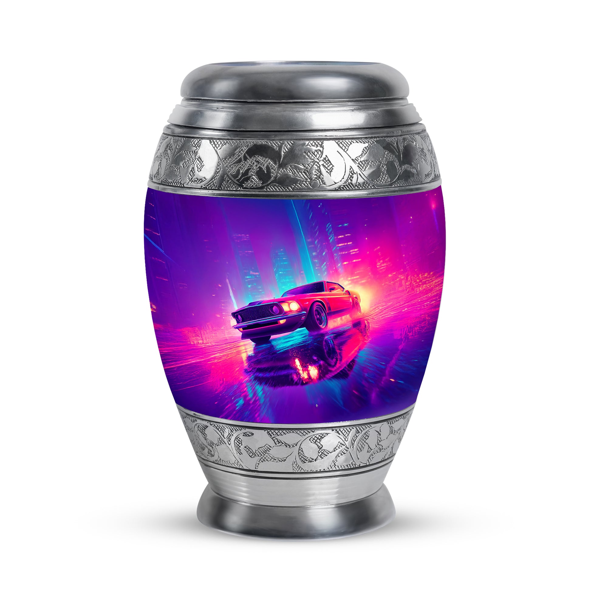 Blue Sacred Car Cremation Urns for Human Ashes - 10-inch, 200 cu in - Karyliz