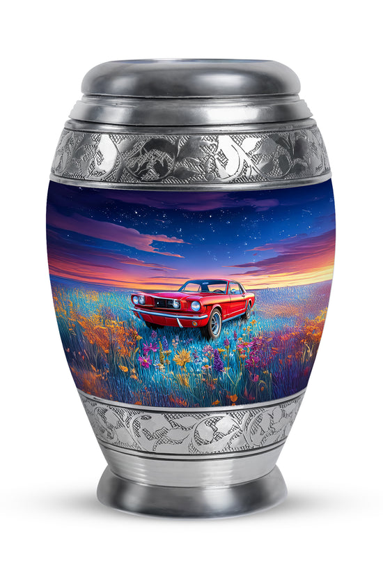 Remarkable Car Memorial Cremation Urns - Blue 10-inch, 200 cu in - Karyliz