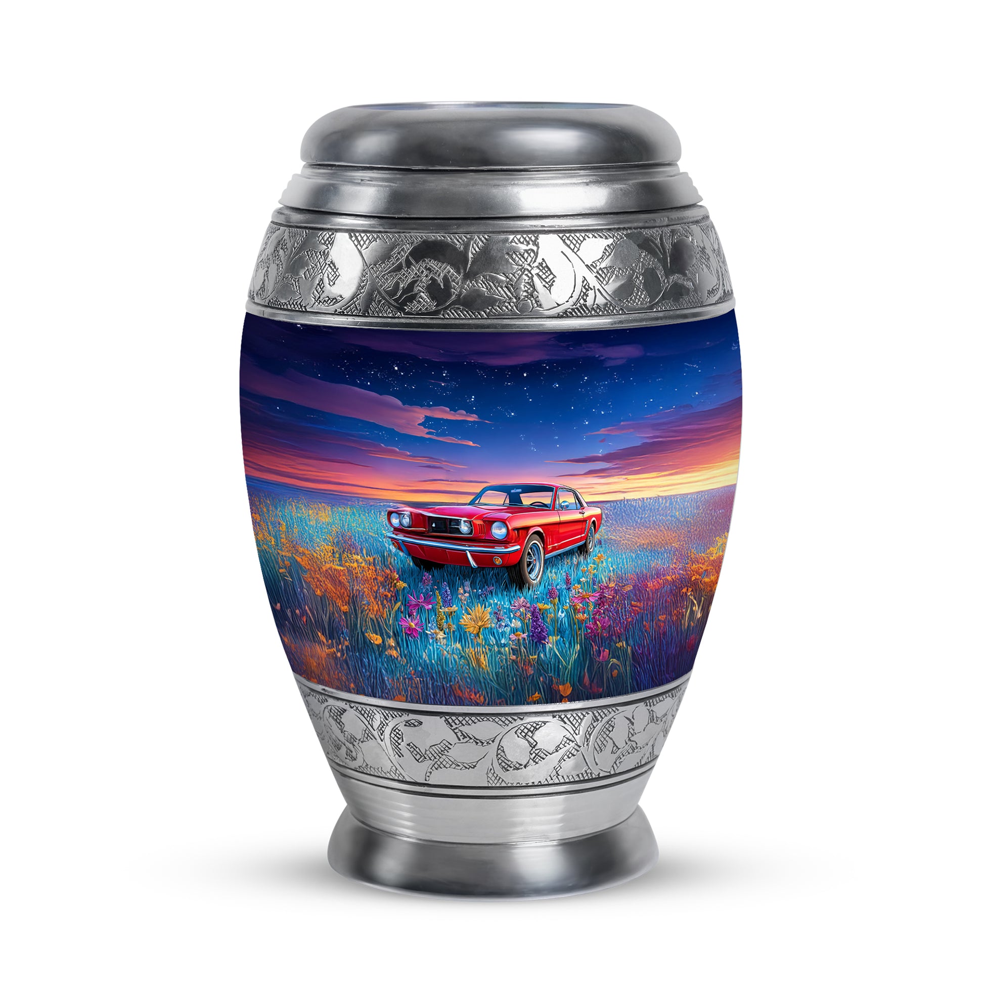 Remarkable Car Memorial Cremation Urns - Blue 10-inch, 200 cu in - Karyliz