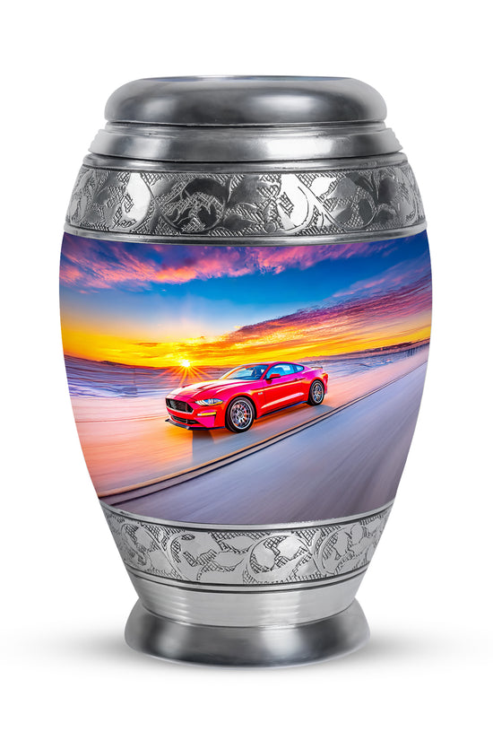 Ethereal Car Memorial Cremation Urns - Blue 10-inch, 200 cu in - Karyliz