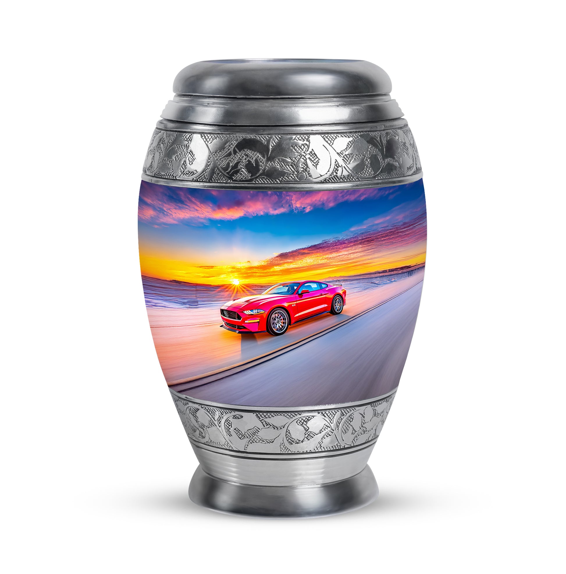 Ethereal Car Memorial Cremation Urns - Blue 10-inch, 200 cu in - Karyliz