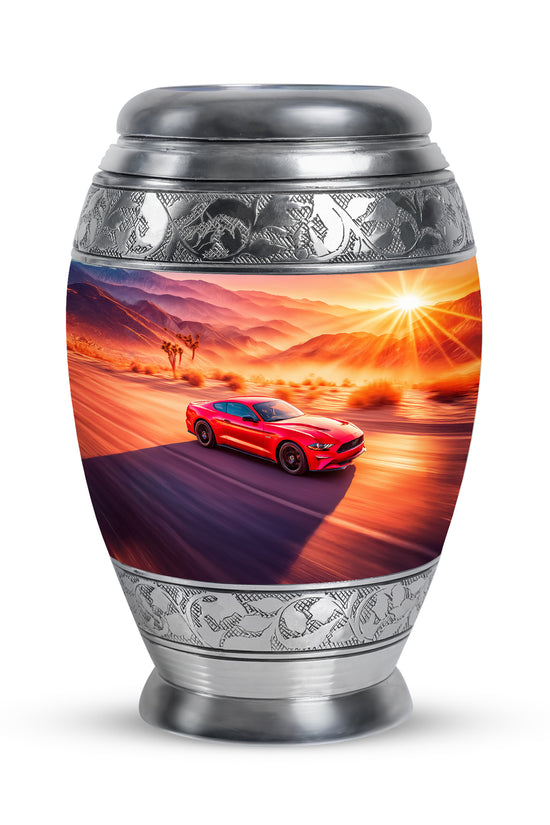 Pink Car Cremation Urns - Imperial Sentinel 10-inch, 200 cu in - Karyliz