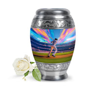 Personalized Baseball Cremation Urns - Eminent Blue 10-inch, 200 cu in - Yatskia