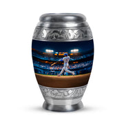 Illustrious Baseball Memorial Cremation Urns - Blue 10-inch, 200 cu in - Yatskia