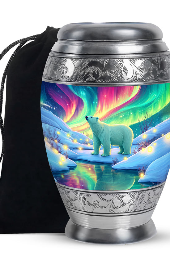 Polar Bear Memorial Urn - Cremation Urn For Adults Ashes