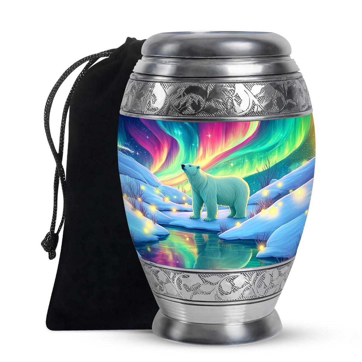 Polar Bear Memorial Urn - Cremation Urn For Adults Ashes