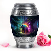 Hallowed Bear Cremation Urns for Human Ashes - Blue 10-inch - Yatskia
