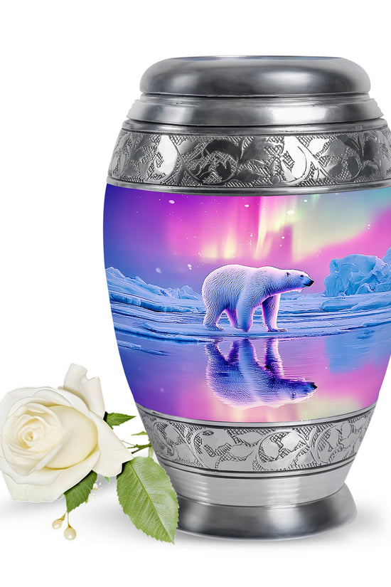 Personalized Pink Revered Bear Cremation Urns for Human Ashes - 10-inch, 200 cu in - Yatskia