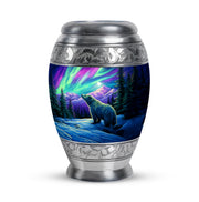 Remarkable Bear Memorial Cremation Urns - Blue 10-inch, 200 cu in - Yatskia