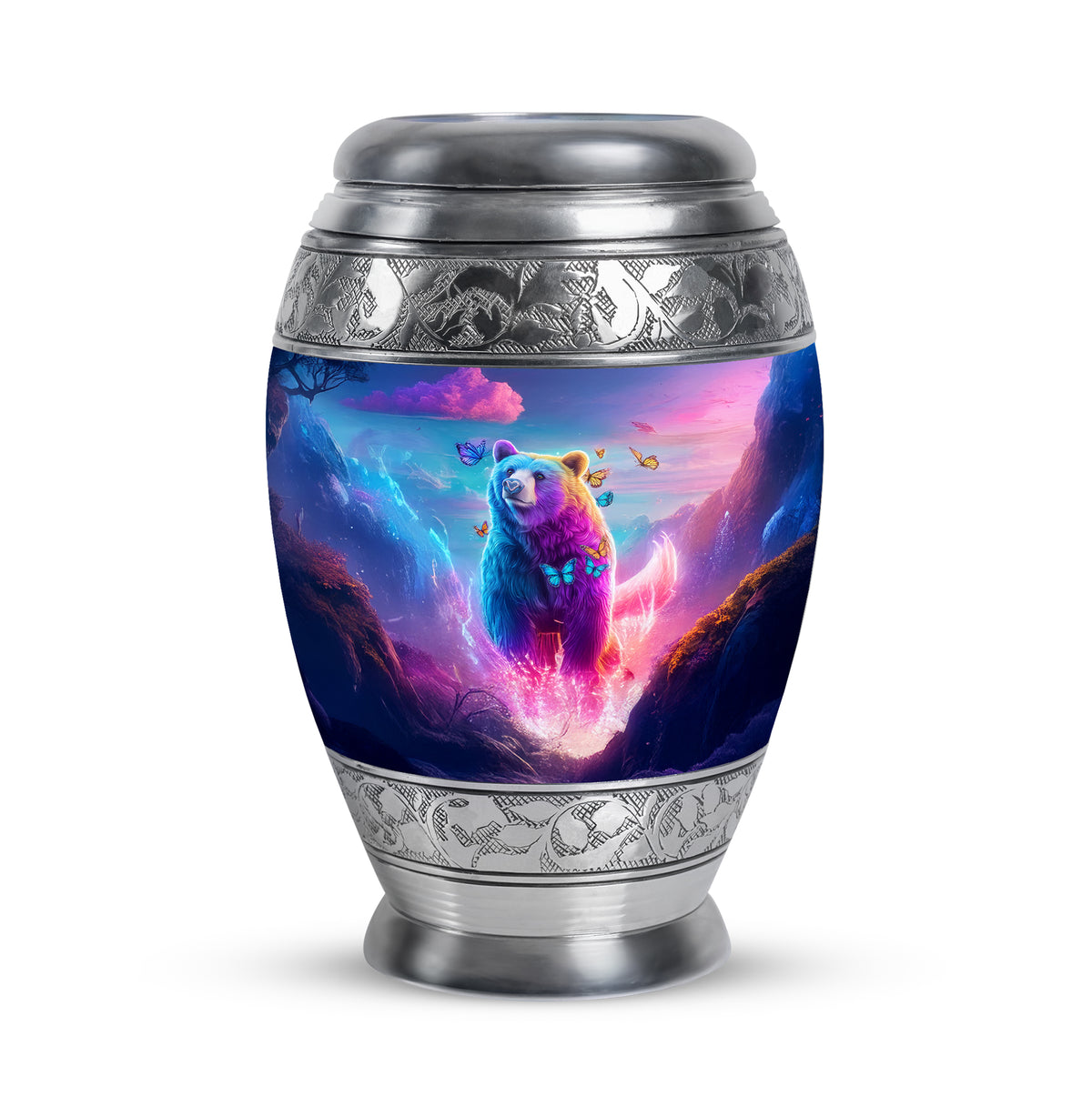 Blue Bear Cremation Urns - Honored Tribute 10-inch, 200 cu in - Yatskia