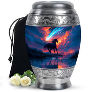Artistic Unicorn Cremation Urn - Large Memorial Urn For Male & Female