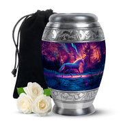 Purple Unicorn Cremation Urn - Fantasy Memorial Urn For Adult Ashes
