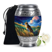 Cat Memorial Urn - Artistic Nature Funeral Urn For Pet Ashes