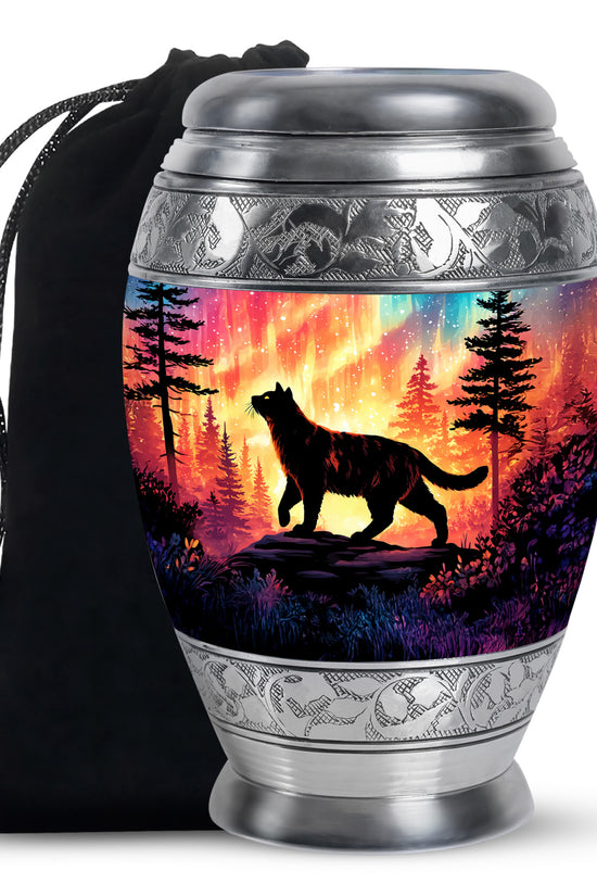 Cat Memroial Urn - Artistic Forest Cremation Urn For Pet Ashes