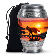 Sunset Cat Memorial Urn - Ocean Cremation Urn For Ashes