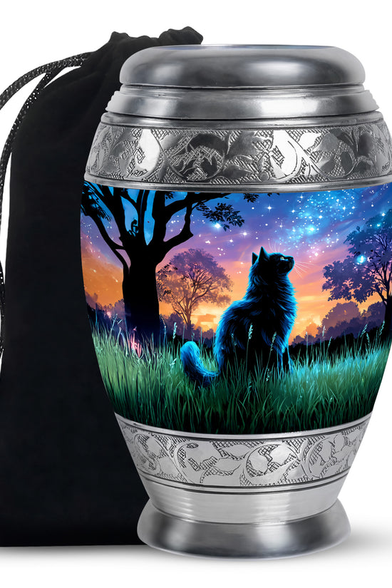 Cat Funeral Urn - Glowing Star Cremation Urn For Cat Ashes
