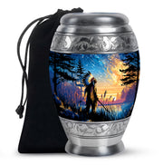 Native American Funeral Urn - Forest Cremation Urn For Human Ashes