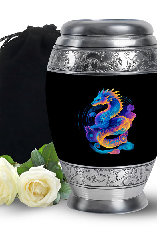 Dragon Memorial Urn - Colorful Cremation Urn For Loved Ashes