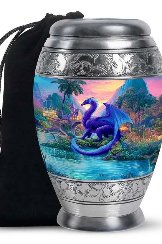 Dragon Memorial Urn - Beautiful Landscape Memorial Urn For Burial
