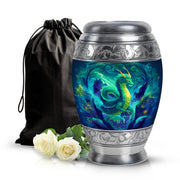 Thunder Dragon Funeral Urn - Fantasy Cremation Memorial Urn For Burial