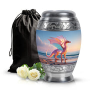 Fantasy Dragon Cremation Urn - Beach Memorial Urn For Human Ashes