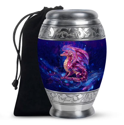 Dragon Theme Memorial Urn - Artistic Funeral Urn For Male & Female